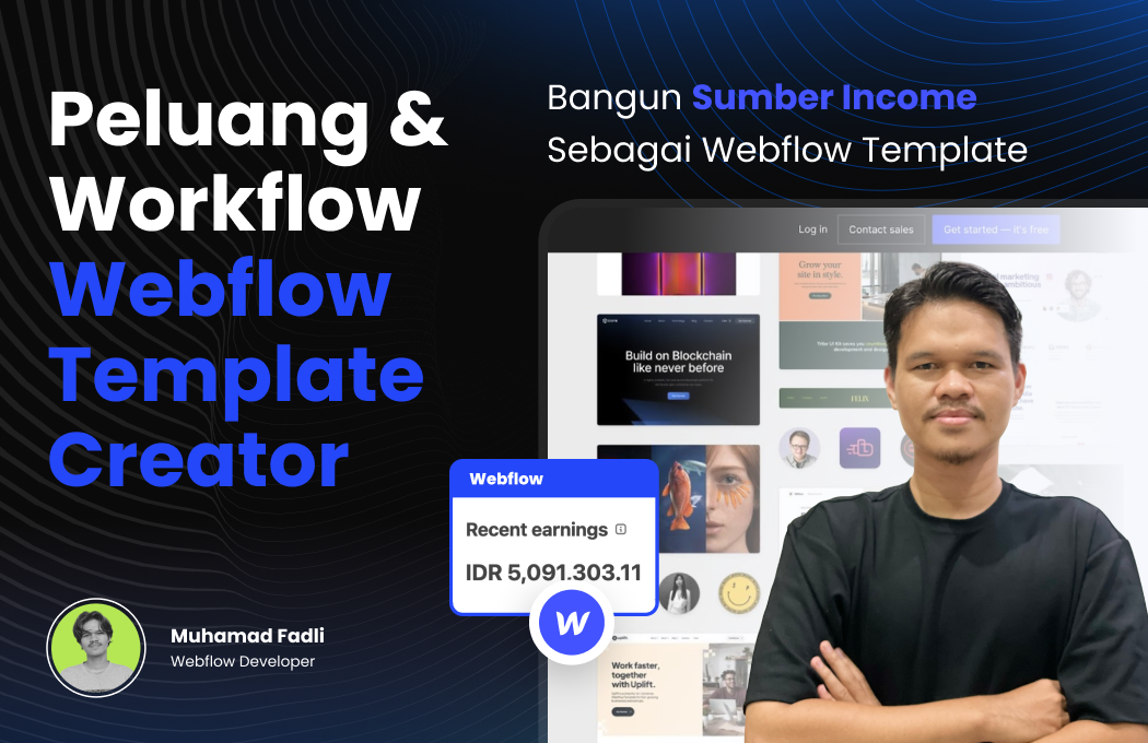 Kelas Peluang & Workflow Menjadi Webflow Template Creator di BuildWithAngga